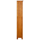 vidaXL 5 szintes tömör tölgyfa könyvespolc 45 x 22 x 140 cm