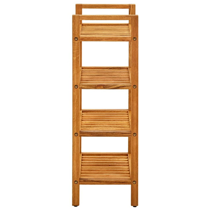 vidaXL tömör tölgyfa cipőtartó 4 polccal 50 x 27 x 80 cm