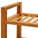 vidaXL tömör tölgyfa cipőtartó 4 polccal 50 x 27 x 80 cm
