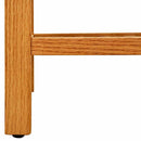 vidaXL tömör tölgyfa cipőtartó 2 polccal 100 x 27 x 40 cm