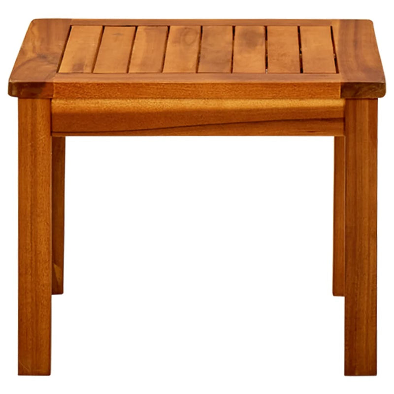 vidaXL tömör akácfa kerti dohányzóasztal 45 x 45 x 36 cm