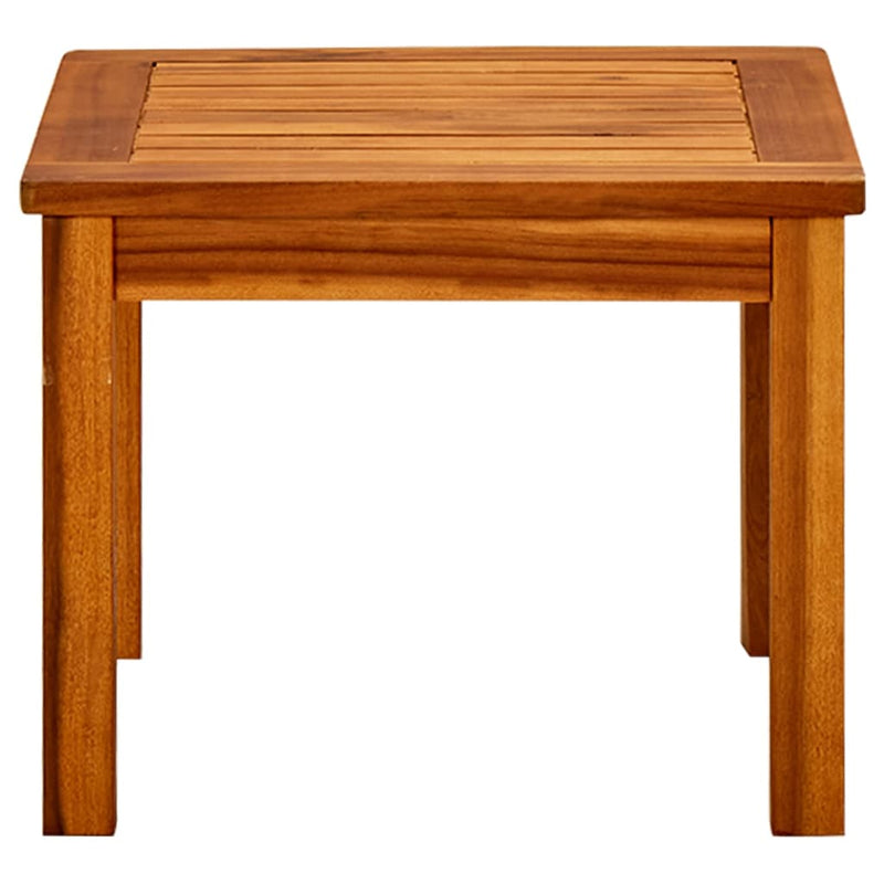 vidaXL tömör akácfa kerti dohányzóasztal 45 x 45 x 36 cm