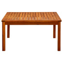 vidaXL tömör akácfa kerti dohányzóasztal 85 x 85 x 45 cm