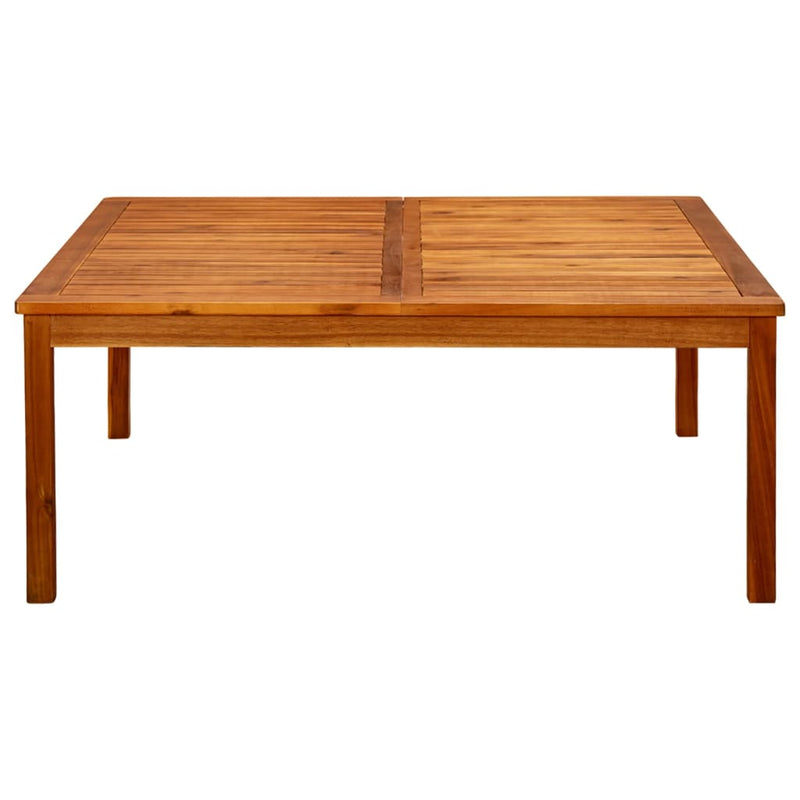 vidaXL tömör akácfa kerti dohányzóasztal 110 x 110 x 45 cm