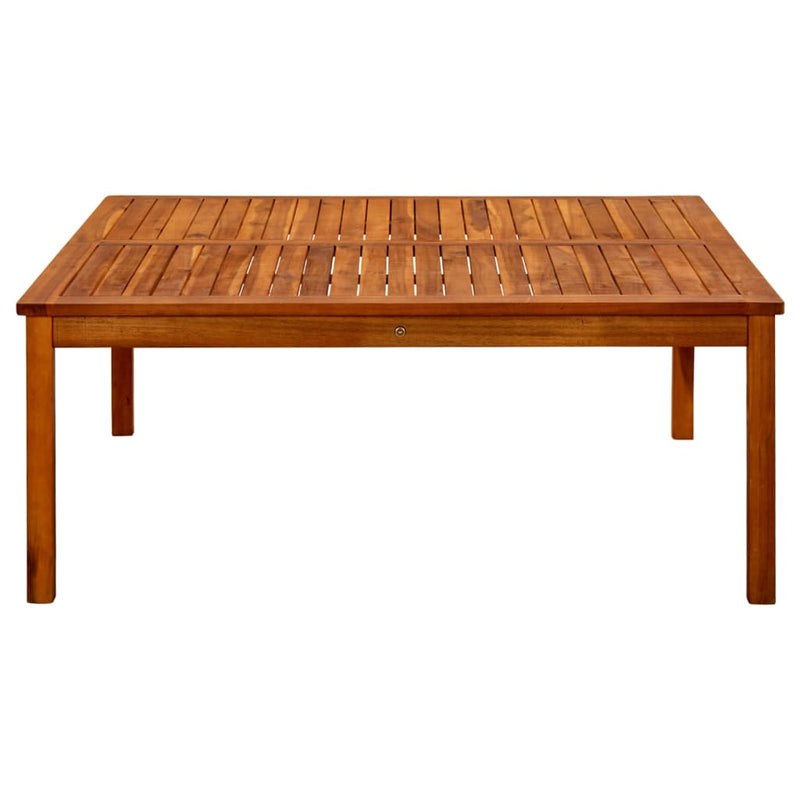 vidaXL tömör akácfa kerti dohányzóasztal 110 x 110 x 45 cm