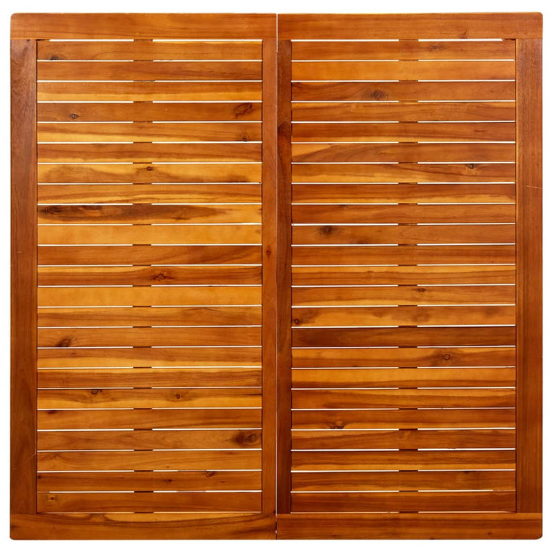 vidaXL tömör akácfa kerti dohányzóasztal 110 x 110 x 45 cm
