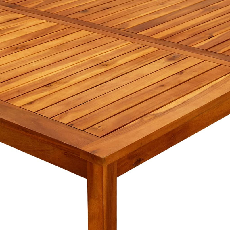 vidaXL tömör akácfa kerti dohányzóasztal 110 x 110 x 45 cm