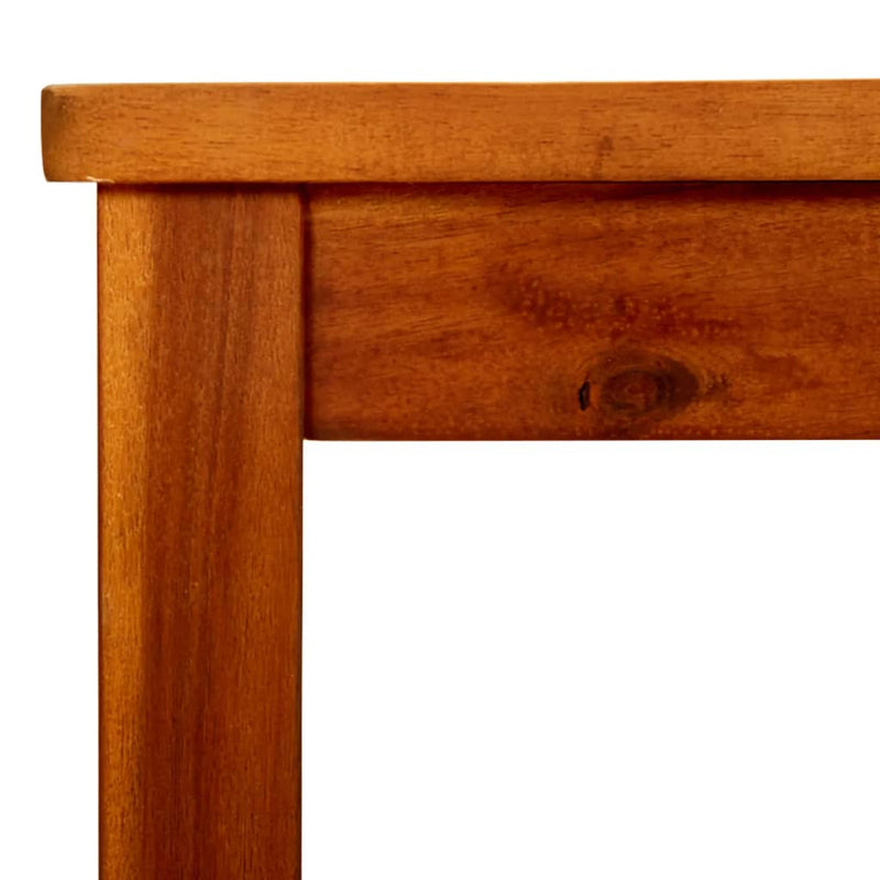 vidaXL tömör akácfa kerti dohányzóasztal 110 x 110 x 45 cm