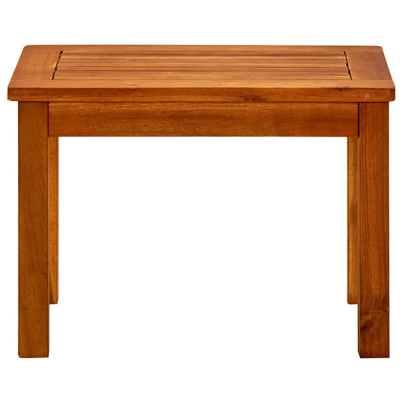 vidaXL tömör akácfa kerti dohányzóasztal 50 x 35 x 36 cm