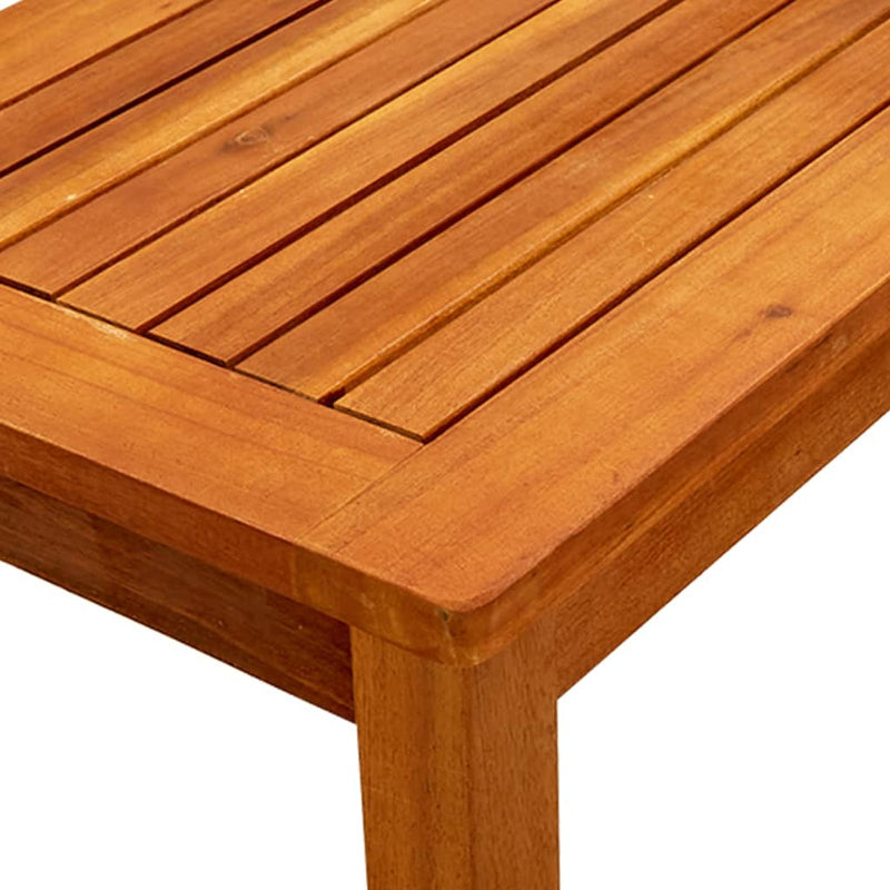 vidaXL tömör akácfa kerti dohányzóasztal 50 x 35 x 36 cm