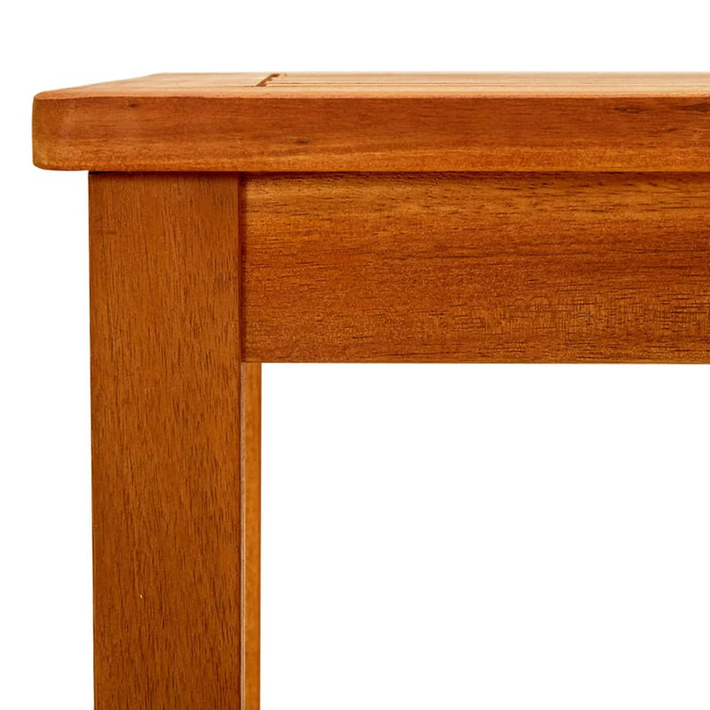vidaXL tömör akácfa kerti dohányzóasztal 50 x 35 x 36 cm