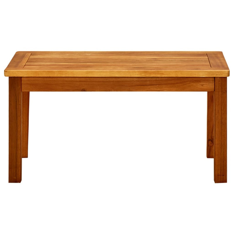 vidaXL tömör akácfa kerti dohányzóasztal 70 x 40 x 36 cm