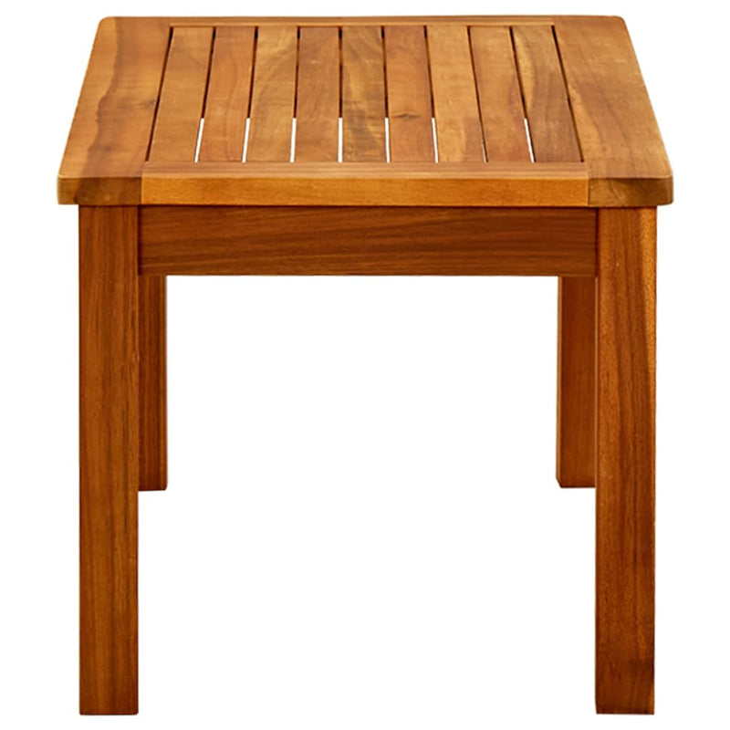 vidaXL tömör akácfa kerti dohányzóasztal 70 x 40 x 36 cm