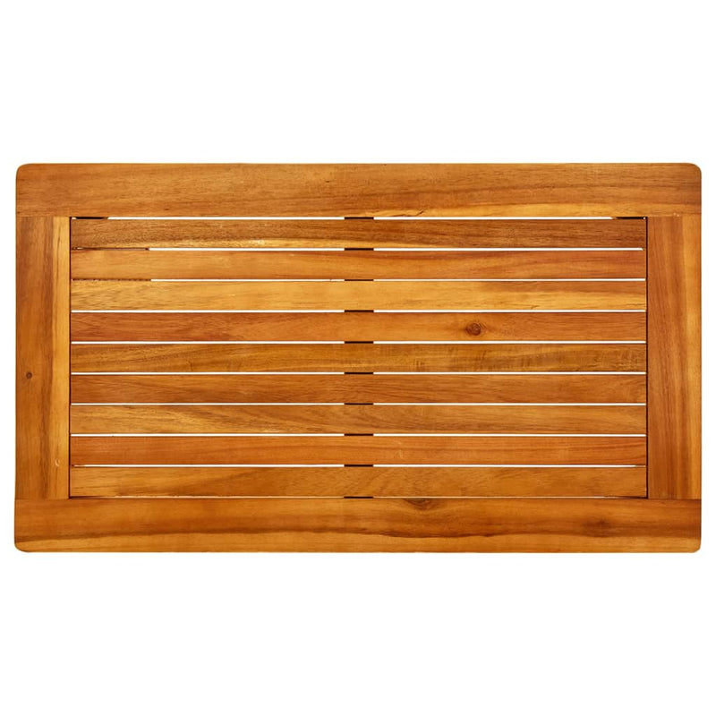 vidaXL tömör akácfa kerti dohányzóasztal 70 x 40 x 36 cm