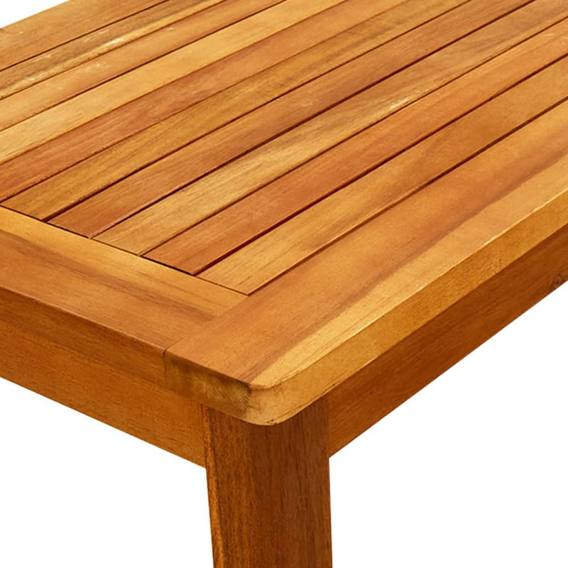 vidaXL tömör akácfa kerti dohányzóasztal 70 x 40 x 36 cm