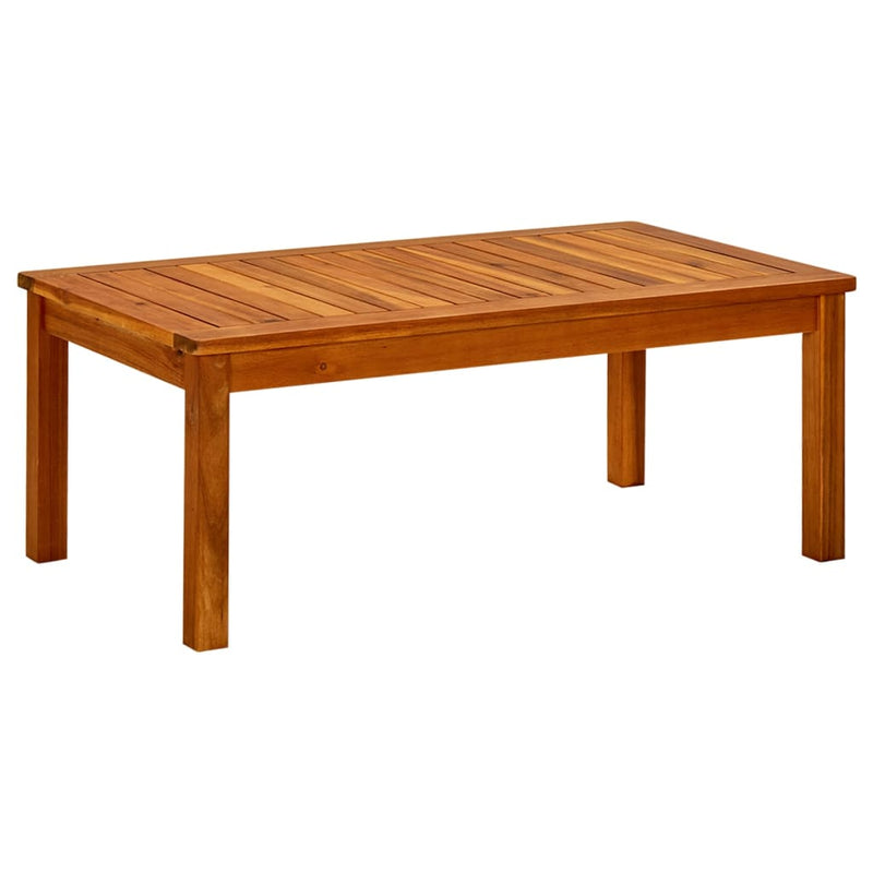 vidaXL tömör akácfa kerti dohányzóasztal 90 x 50 x 36 cm