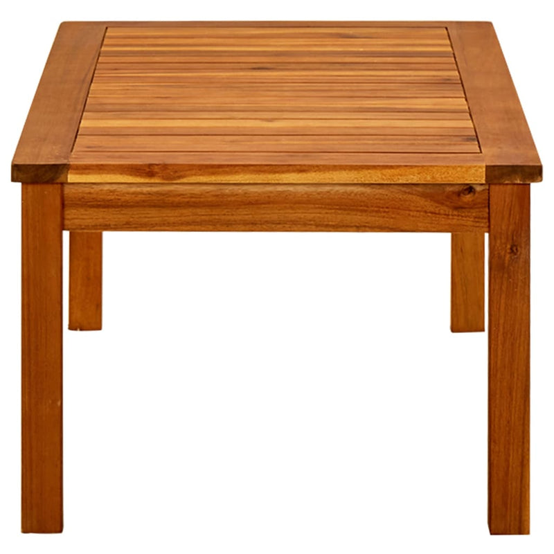 vidaXL tömör akácfa kerti dohányzóasztal 90 x 50 x 36 cm