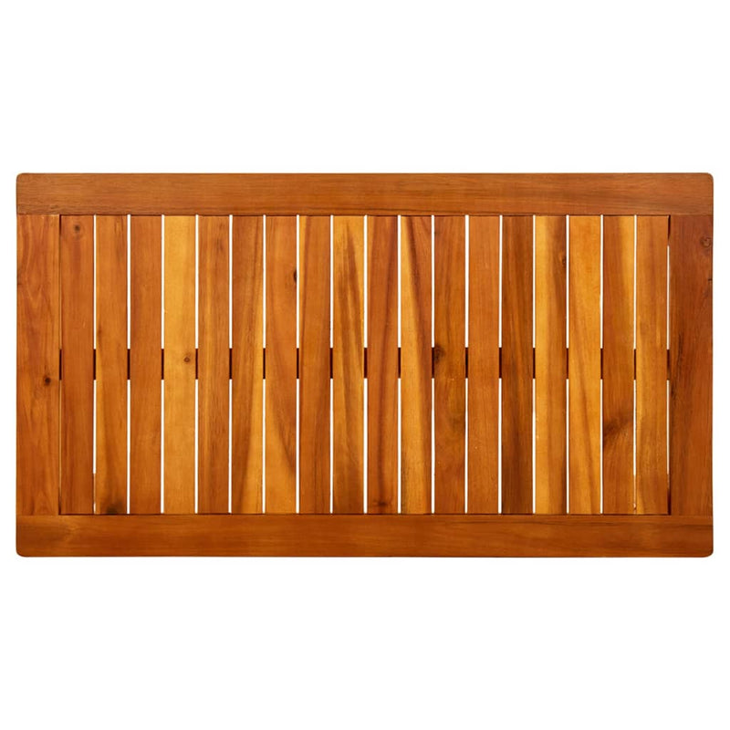 vidaXL tömör akácfa kerti dohányzóasztal 90 x 50 x 36 cm