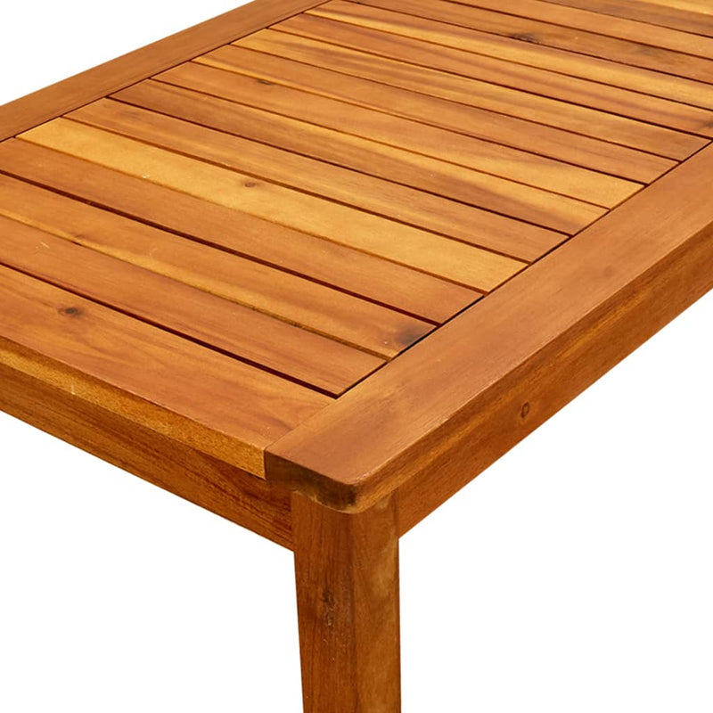 vidaXL tömör akácfa kerti dohányzóasztal 90 x 50 x 36 cm
