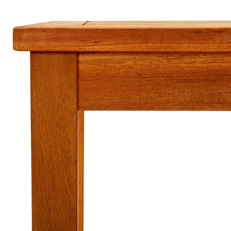 vidaXL tömör akácfa kerti dohányzóasztal 90 x 50 x 36 cm