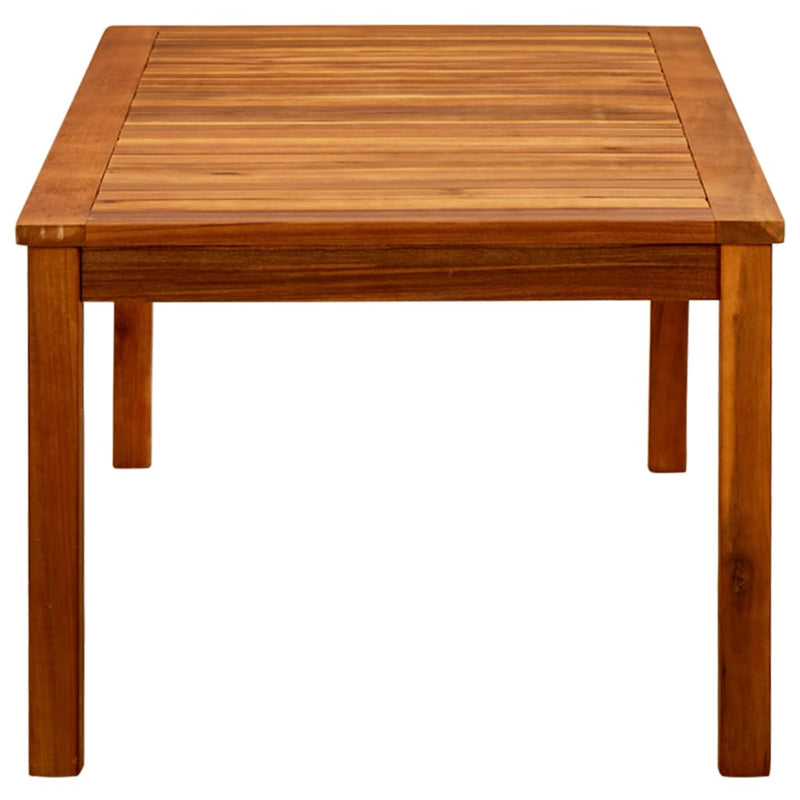 vidaXL tömör akácfa kerti dohányzóasztal 110 x 60 x 45 cm