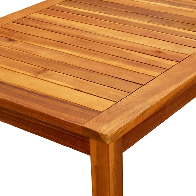 vidaXL tömör akácfa kerti dohányzóasztal 110 x 60 x 45 cm