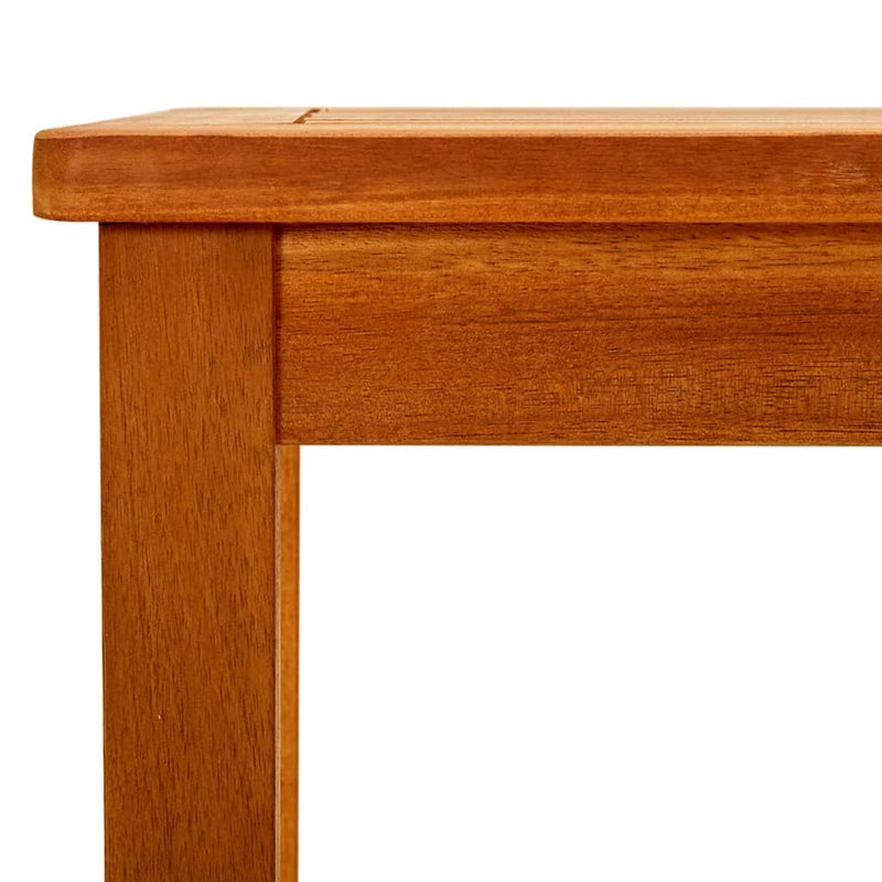 vidaXL tömör akácfa kerti dohányzóasztal 110 x 60 x 45 cm