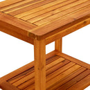 vidaXL tömör akácfa dohányzóasztal 50 x 35 x 45 cm