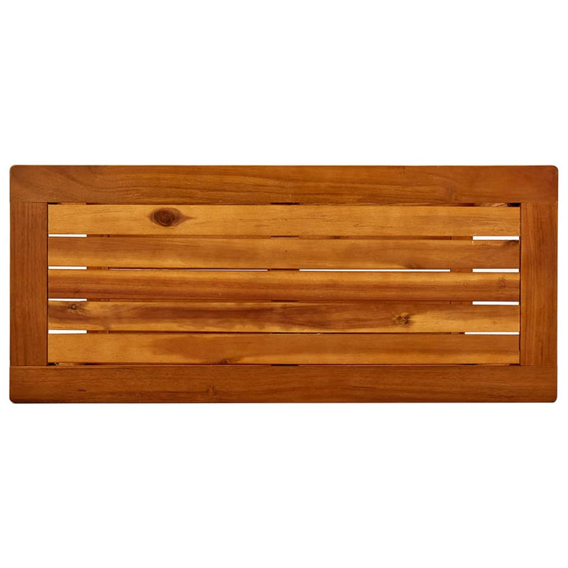 vidaXL tömör akácfa kerti tálalóasztal 80 x 35 x 75 cm