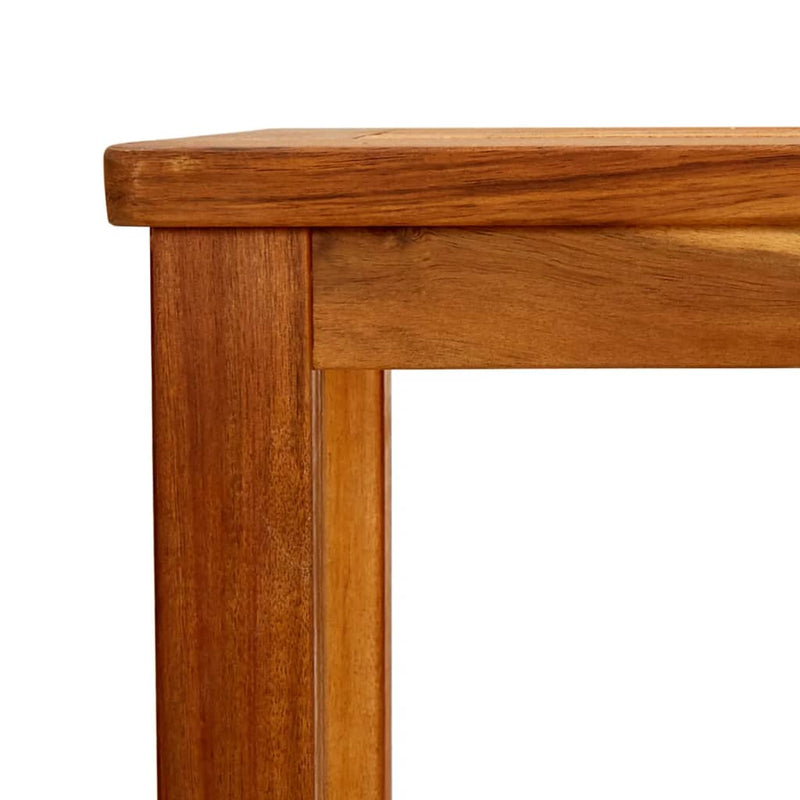 vidaXL tömör akácfa kerti tálalóasztal 80 x 35 x 75 cm