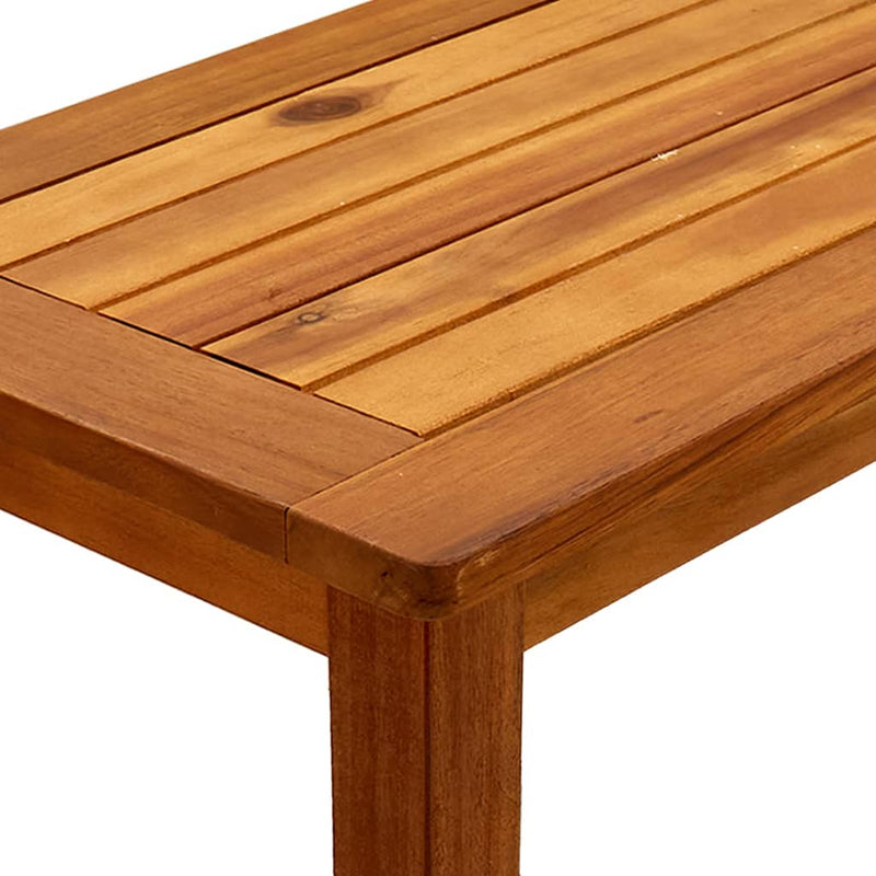 vidaXL tömör akácfa kerti tálalóasztal 80 x 35 x 75 cm