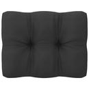 vidaXL 2 db tömör fenyőfa kerti sarokkanapé párnával