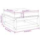 vidaXL 2 részes tömör fenyőfa kerti ülőgarnitúra párnával