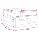 vidaXL 2 részes tömör fenyőfa kerti ülőgarnitúra párnával