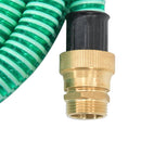 vidaXL zöld PVC szívótömlő sárgaréz csatlakozókkal 1,1" 4 m