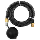 vidaXL fekete PVC szívótömlő sárgaréz csatlakozókkal 1,1" 4 m