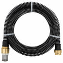 vidaXL fekete PVC szívótömlő sárgaréz csatlakozókkal 1,1" 10 m