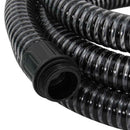 vidaXL fekete PVC szívótömlő sárgaréz csatlakozókkal 1,1" 10 m