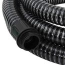 vidaXL fekete PVC szívótömlő sárgaréz csatlakozókkal 1,1" 25 m