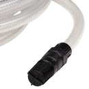 vidaXL Átlátszó PVC szívótömlő PVC csatlakozókkal 1" 10 m