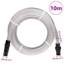 vidaXL Átlátszó PVC szívótömlő PVC csatlakozókkal 1" 10 m