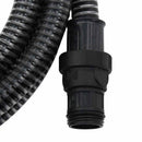 vidaXL fekete PVC szívótömlő PVC csatlakozókkal 1" 4 m