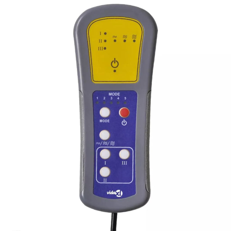 vidaXL krémszínű műbőr elektromos masszázsfotel
