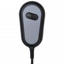 vidaXL világosszürke szövet elektromos masszázsfotel