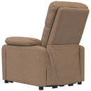 vidaXL barna szövet elektromos dönthető fotel