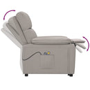 vidaXL tópszínű szövet elektromos masszázsfotel