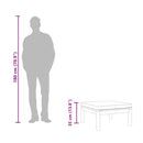 vidaXL tömör akácfa lábtartó krémfehér párnával