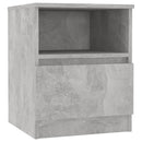 vidaXL 2 db betonszürke szerelt fa éjjeliszekrény 40 x 40 x 50 cm