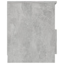 vidaXL 2 db betonszürke szerelt fa éjjeliszekrény 40 x 40 x 50 cm