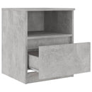 vidaXL 2 db betonszürke szerelt fa éjjeliszekrény 40 x 40 x 50 cm